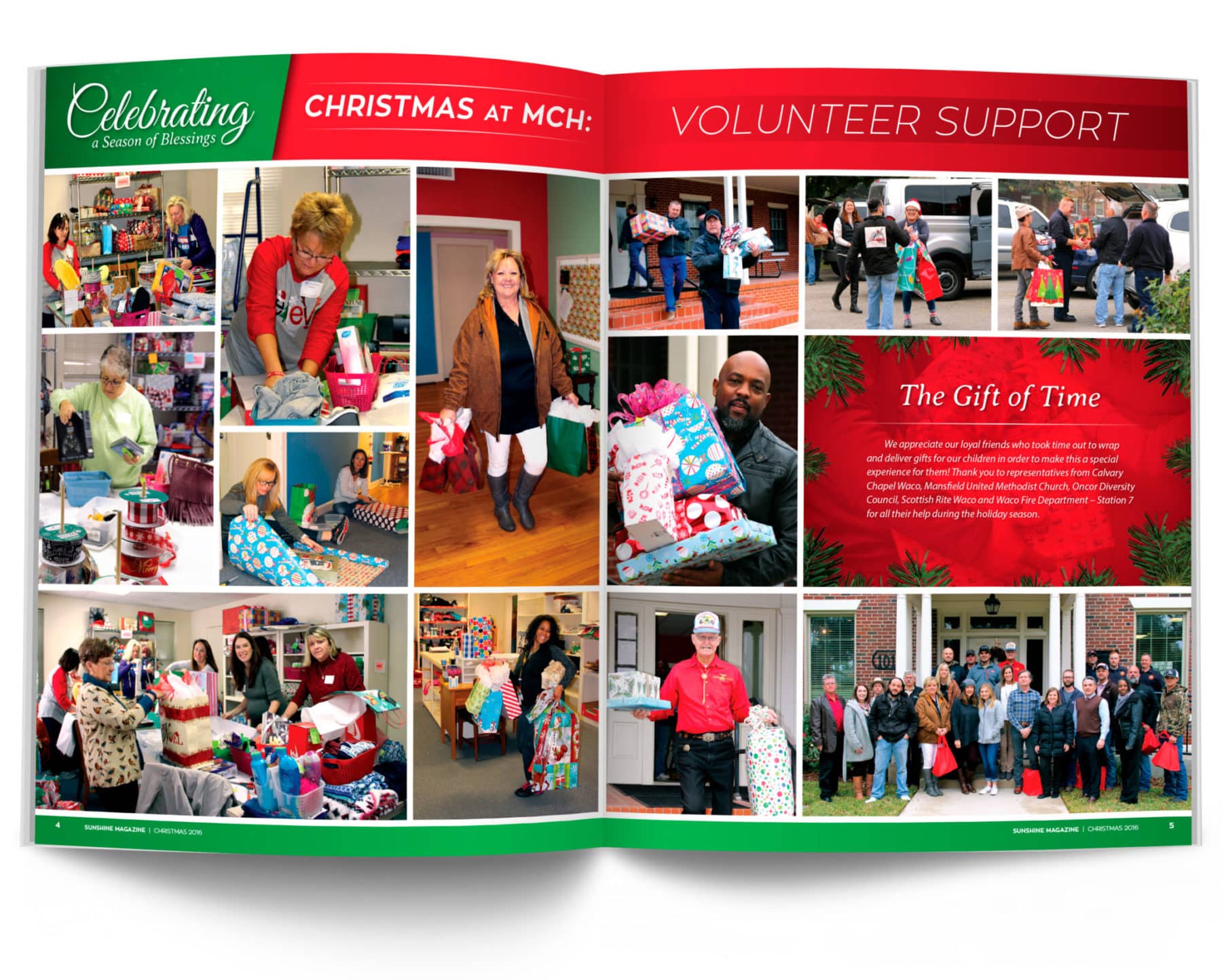 Volunteer Support Magazine Spread