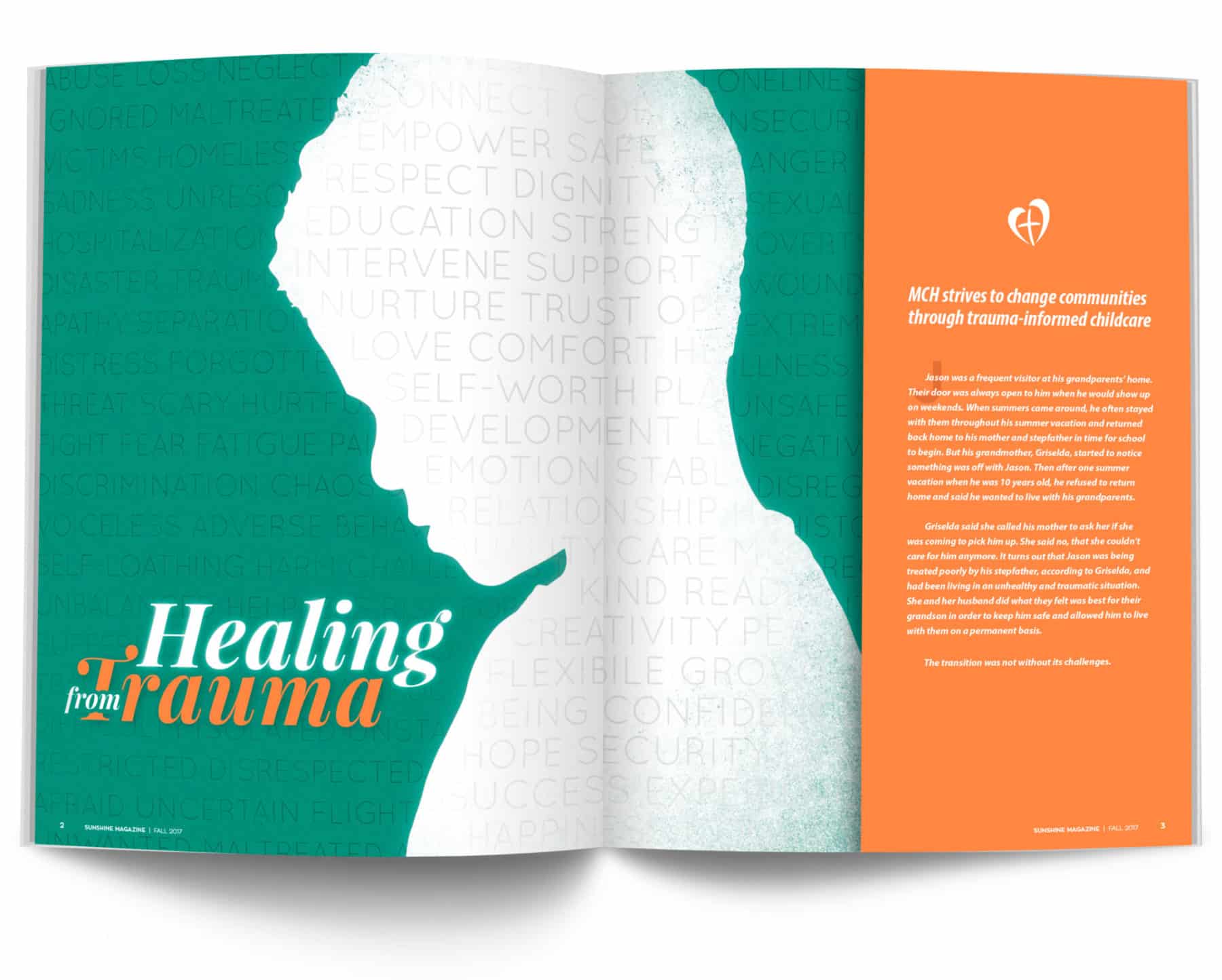 Magazine Spread - Healing from Trauma