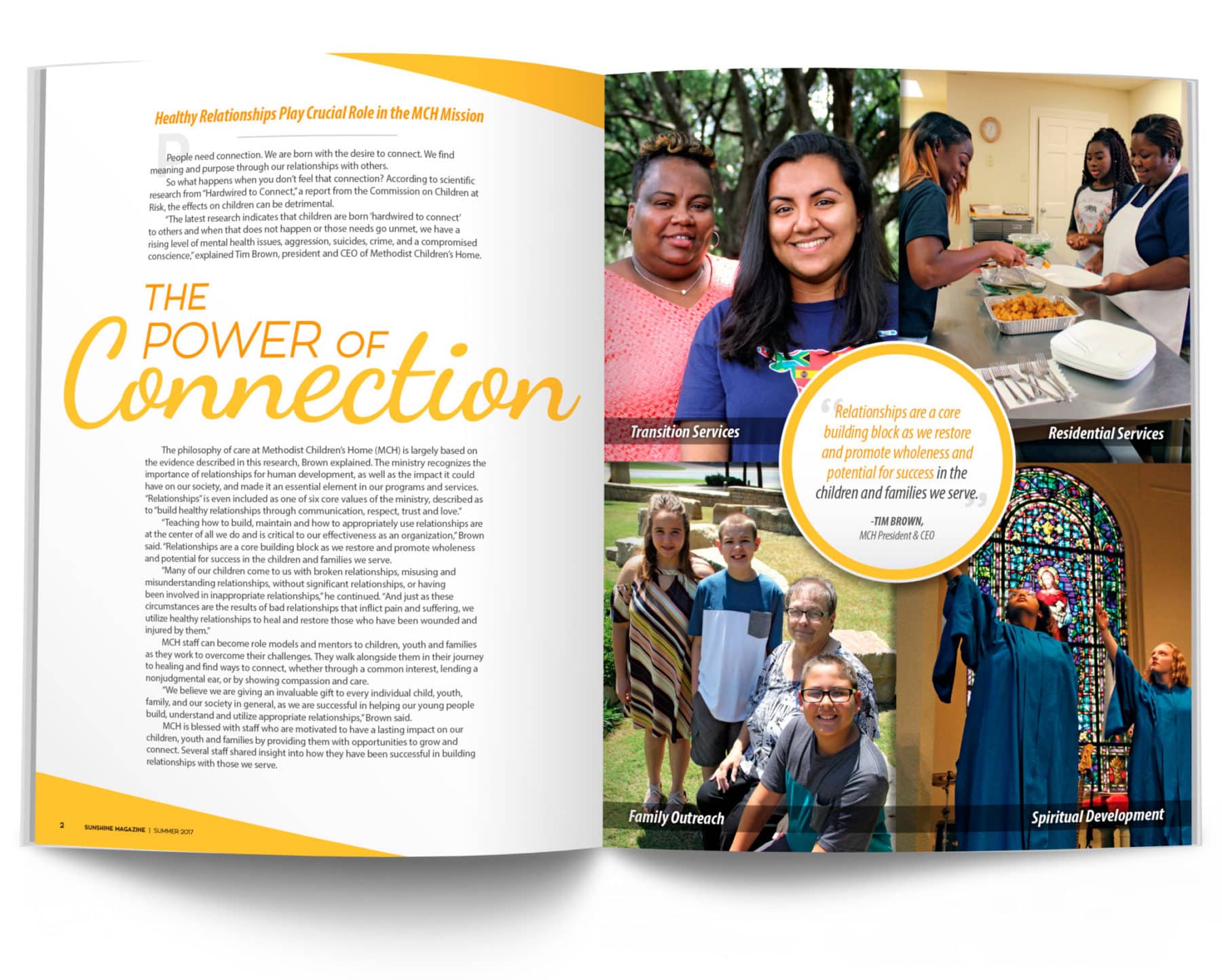 Magazine Spread - The Power of Connection