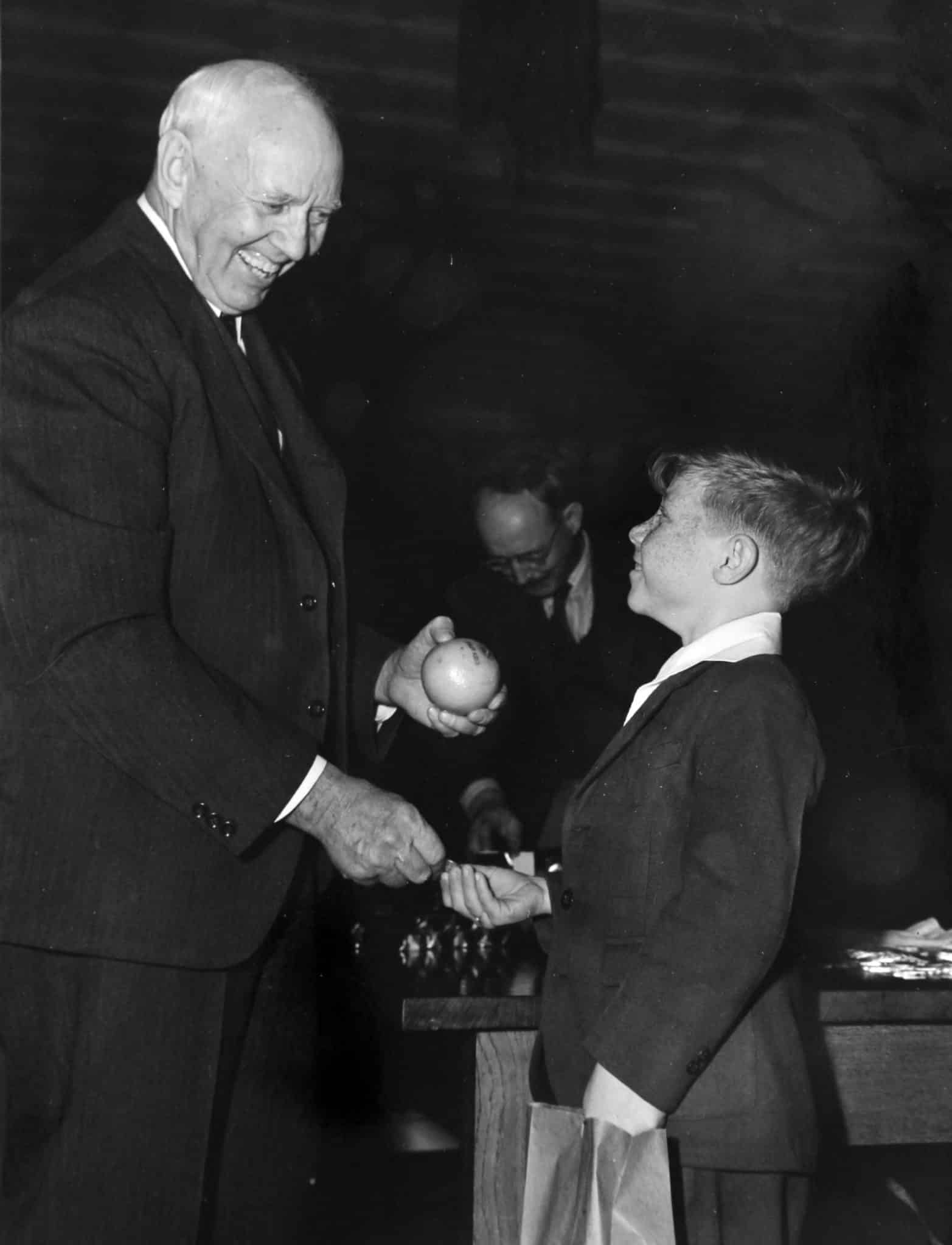 Joe Perkins with boy Jan 1943